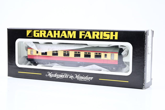Graham Farish N Gauge 374-851 Stanier Vestibule Composite 1st/3rd BR Crimson/Cream No.M9752M - Boxed