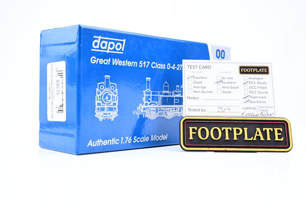 Dapol OO Gauge 4S-517-005 517 Class 0-4-2T GW Green Collett Cab No.1159 - Boxed