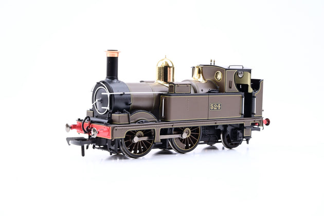 Dapol OO Gauge 4S-517-002 Class 0-4-2T Lined Chocolate Closed Cab No.524 - Boxed