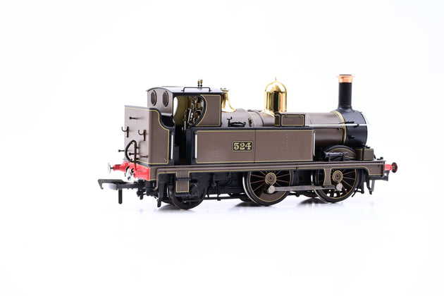 Dapol OO Gauge 4S-517-002 Class 0-4-2T Lined Chocolate Closed Cab No.524 - Boxed