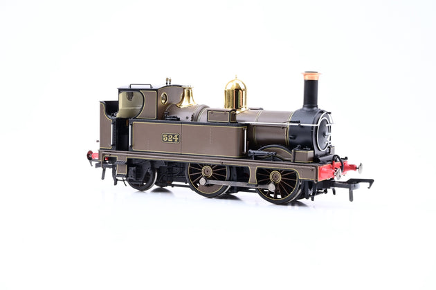Dapol OO Gauge 4S-517-002 Class 0-4-2T Lined Chocolate Closed Cab No.524 - Boxed