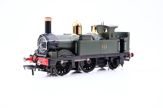 Dapol OO Gauge 4S-517-006 Class 0-4-2T Lined Black Frames Open Cab No.539 - Boxed