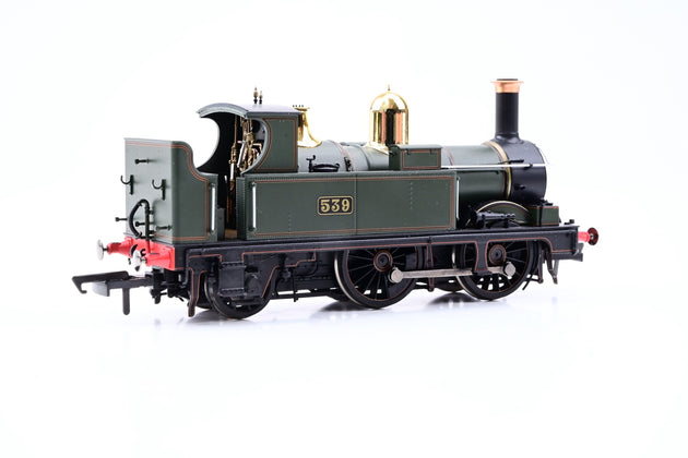 Dapol OO Gauge 4S-517-006 Class 0-4-2T Lined Black Frames Open Cab No.539 - Boxed