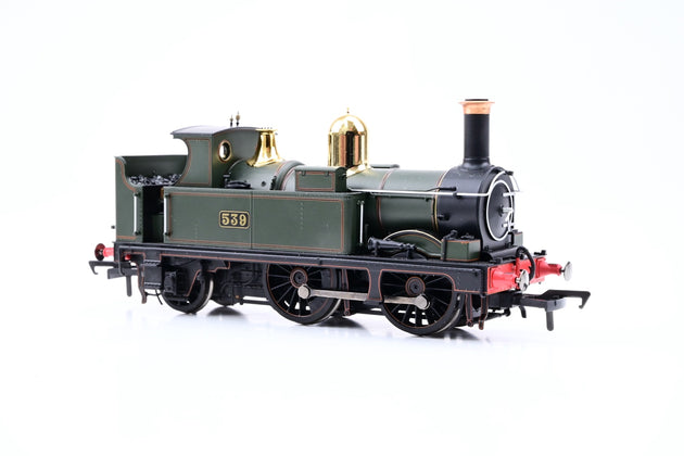 Dapol OO Gauge 4S-517-006 Class 0-4-2T Lined Black Frames Open Cab No.539 - Boxed