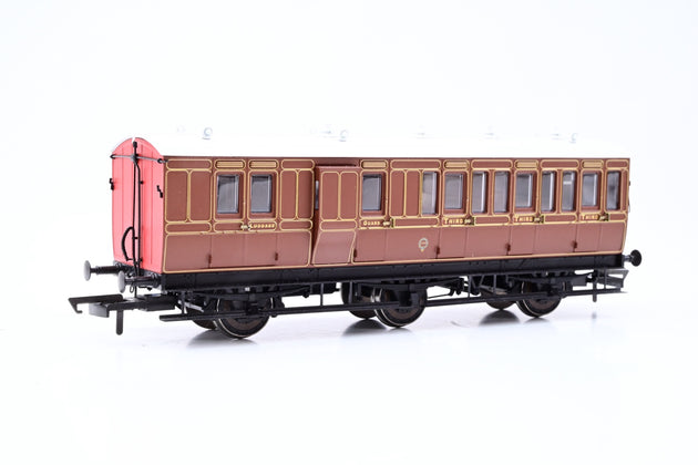 Hattons OO Gauge H4-6BT-1601B 6 Wheel Brake 3rd LBSCR Umber No.156 - Boxed