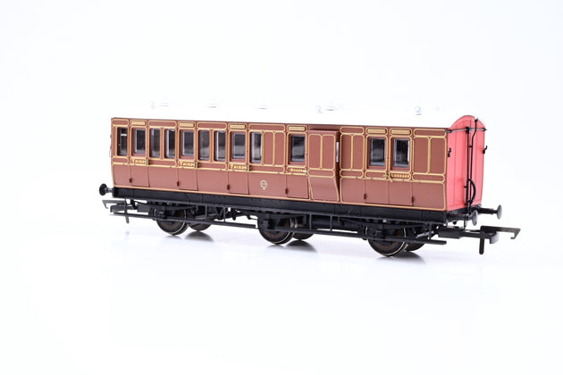 Hattons OO Gauge H4-6BT-1601B 6 Wheel Brake 3rd LBSCR Umber No.156 - Boxed
