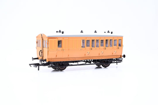 Hattons OO Gauge H4-4BT 1001A 4 Wheel Brake 3rd GER Chocolate Brown No.16 - Boxed