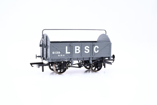 Kernow Model Rail Centre OO Gauge SB009W LBSC 5 Plank Open Wagon LBSC Grey No.6139 - Boxed