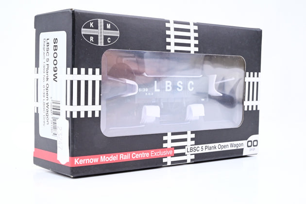 Kernow Model Rail Centre OO Gauge SB009W LBSC 5 Plank Open Wagon LBSC Grey No.6139 - Boxed