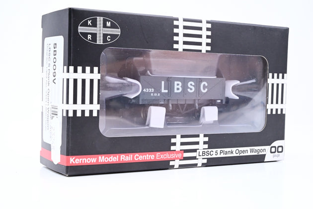 Kernow Model Rail Centre OO Gauge SB009V LBSC 5 Plank Open Wagon LBSC Grey No.4333 - Boxed