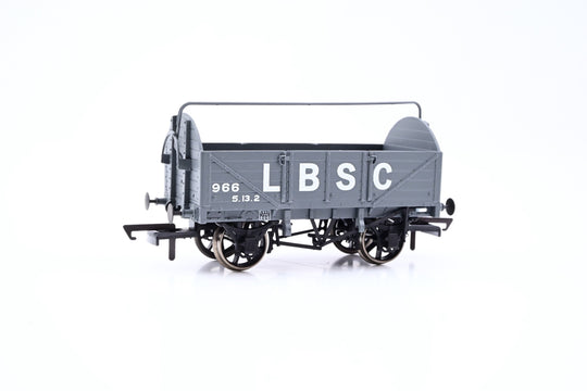 Kernow Model Rail Centre OO Gauge SB009X LBSC 5 Plank Open Wagon LBSC Grey No.966 - Boxed