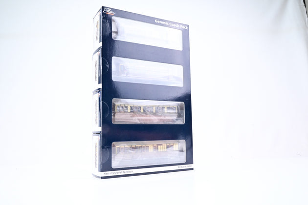 Hattons OO Gauge H4-46Pack-101 4 Coaches (4BT, 4T, 6C123, 6BT) in GWR Chocolate & Cream - Boxed