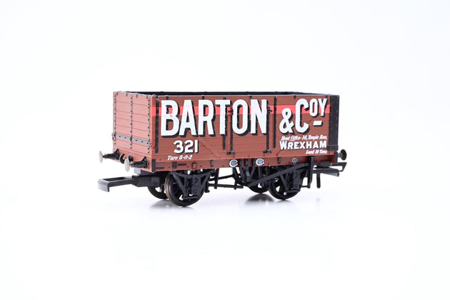 Oxford Rail OO Gauge OR76MW7020 7 Plank Wagon Barton and Co No.321 - Boxed