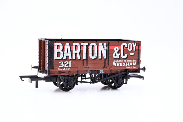 Oxford Rail OO Gauge OR76MW7020 7 Plank Wagon Barton and Co No.321 - Boxed