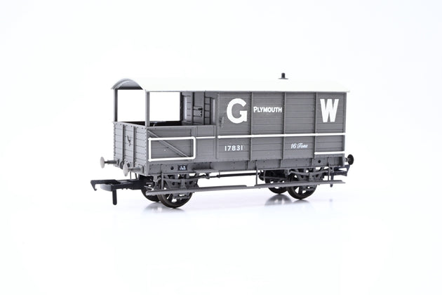 Oxford Rail OO Gauge OR76TOB001 GWR 4 Wheel Planked (early) 'Plymouth' No.17831 - Boxed