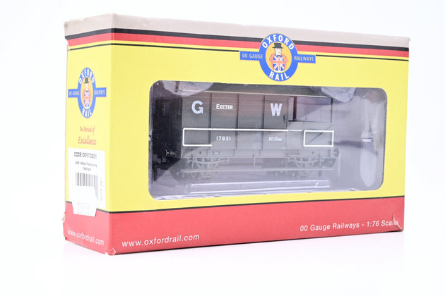 Oxford Rail OO Gauge OR76TOB001 GWR 4 Wheel Planked (early) 'Exeter' No.17831 - Boxed