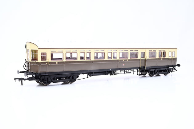 Dapol OO Gauge 4P-004-003D GWR Autocoach Twin Cities Chocolate/Cream No.41 - DCC Fitted, Boxed