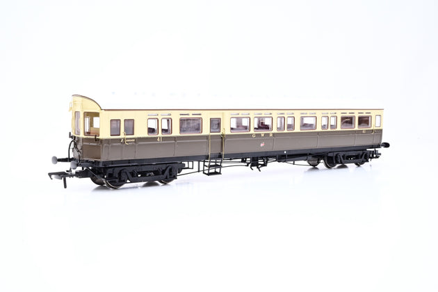 Dapol OO Gauge 4P-004-003D GWR Autocoach Twin Cities Chocolate/Cream No.41 - DCC Fitted, Boxed