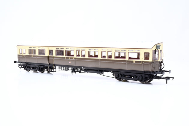 Dapol OO Gauge 4P-004-003D GWR Autocoach Twin Cities Chocolate/Cream No.41 - DCC Fitted, Boxed