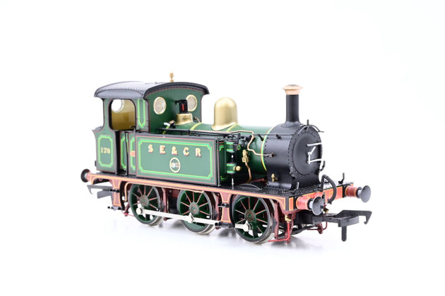 Hattons OO Gauge H4-P-001 SECR P Class 0-6-0T SE&CR Full Lined Green (with brass) No.178 - Boxed