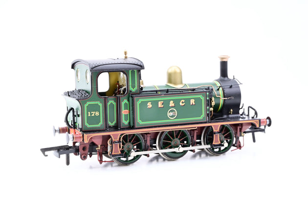 Hattons OO Gauge H4-P-001 SECR P Class 0-6-0T SE&CR Full Lined Green (with brass) No.178 - Boxed