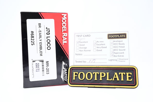 Model Rail/Rapido OO Gauge MR-203 J70 Tram Loco BR Early Emblem No.68225 - Boxed
