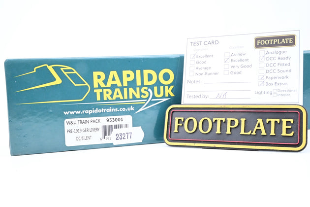 Rapido OO Gauge 953001 W&U Train Pack Pre-1919 GER Livery - Boxed
