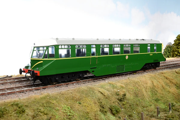 Heljan O Gauge 1904 BR Green ex-GWR Railcar - Boxed