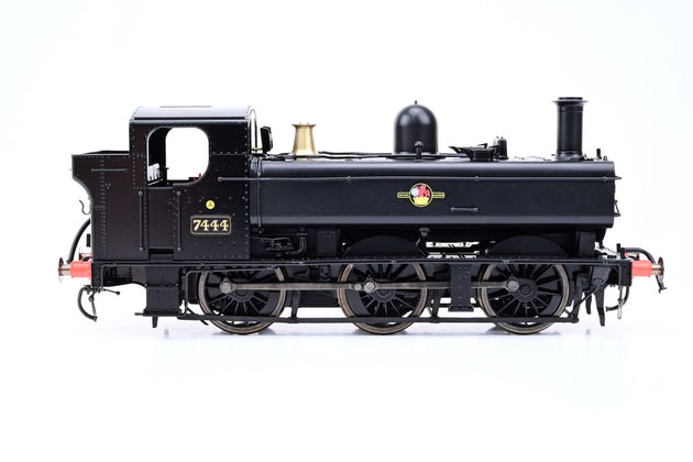 Dapol O Gauge 7S-025-002S Class 74xx Pannier BR Black Late Crest No.7444 - DCC Sound, Boxed