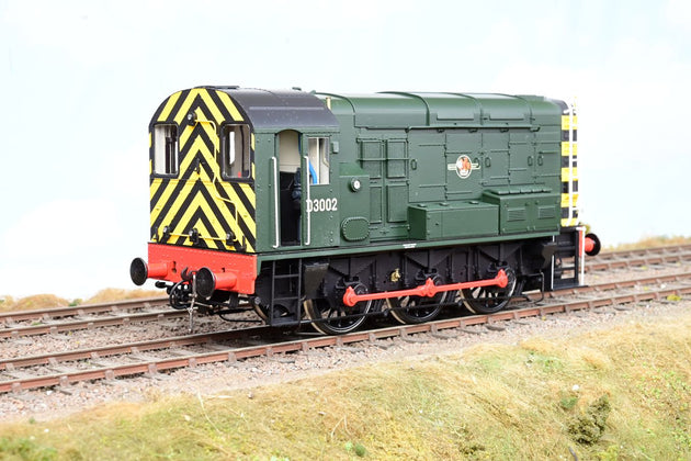 Dapol O Gauge 7D-008-009 BR Class 08 Green Late Crest w/ Wasp Stripes No.D3002 - Boxed