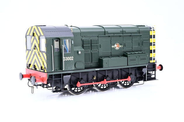 Dapol O Gauge 7D-008-009 BR Class 08 Green Late Crest w/ Wasp Stripes No.D3002 - Boxed