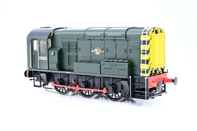 Dapol O Gauge 7D-008-009 BR Class 08 Green Late Crest w/ Wasp Stripes No.D3002 - Boxed