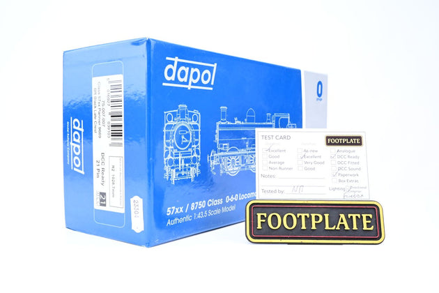 Dapol O Gauge 7S-007-007 Class 57xx Pannier BR Black Late Crest No.9669 - Boxed