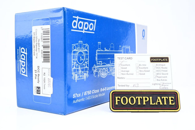 Dapol O Gauge 7S-007-011 BR Black 57xx Pannier Tank No.7714 - Boxed