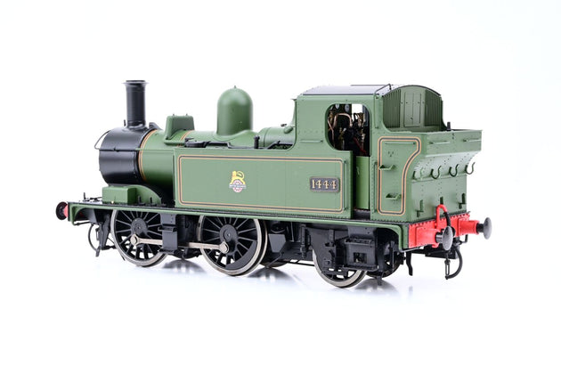 Dapol O Gauge 7S-006-022 14xx Class BR Early Crest Lined Green A/fitted Top Feed No.1444 - Boxed