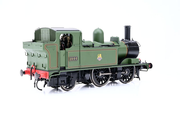 Dapol O Gauge 7S-006-022 14xx Class BR Early Crest Lined Green A/fitted Top Feed No.1444 - Boxed