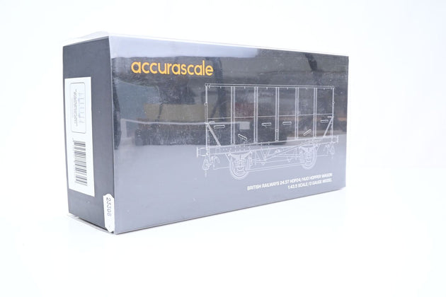 Accurascale 7mm O Gauge ACC1032-HUO-O-L BR Grey 24.5T HOP/HUO Coal Hopper No.B333850 - Boxed