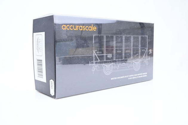 Accurascale 7mm O Gauge ACC1032-HUO-O-I BR Grey 24.5T HOP/HUO Coal Hopper No.B334997 - Boxed
