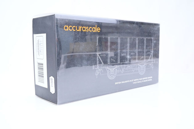 Accurascale 7mm O Gauge ACC1032-HUO-O-K BR Grey 24.5T HOP/HUO Coal Hopper No.B337135N - Boxed
