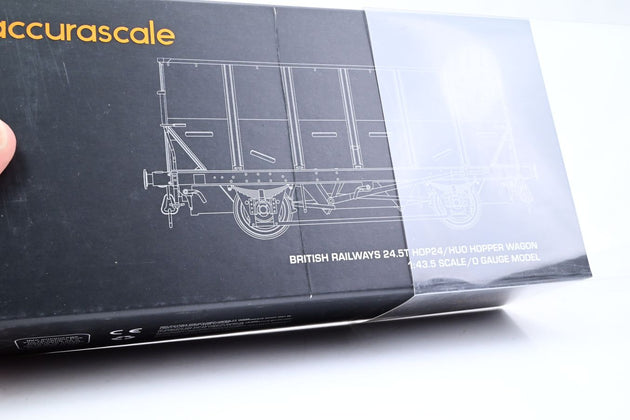 Accurascale 7mm O Gauge ACC1032-HUO-O-K BR Grey 24.5T HOP/HUO Coal Hopper No.B337135N - Boxed