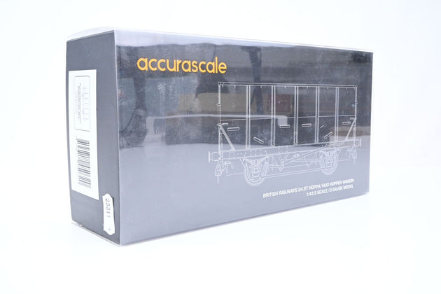 Accurascale 7mm O Gauge ACC1032-HUO-O-J BR Grey 24.5T HOP/HUO Coal Hopper No.B335236 - Boxed