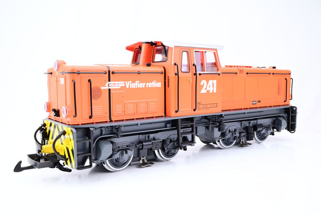 LGB G Gauge 25510 Special Edition Orange "RhB / Rhatische Bahn" Diesel Locomotive Gm 4/4 241 - DCC Fitted, Boxed