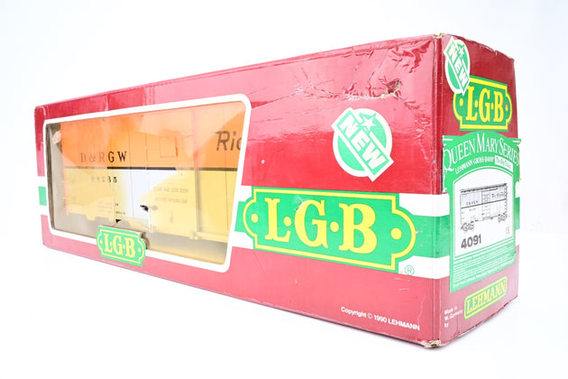 LGB G Gauge 4091 Denver & Rio Grande Box Car - Boxed
