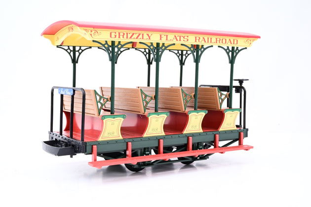 LGB G Gauge Pair of Grizzly Flats Railroad Coaches - Unboxed