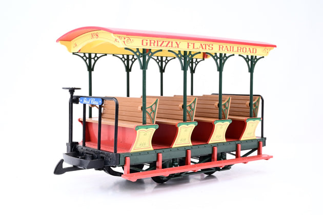 LGB G Gauge Pair of Grizzly Flats Railroad Coaches - Unboxed