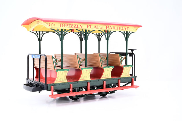 LGB G Gauge Pair of Grizzly Flats Railroad Coaches - Unboxed