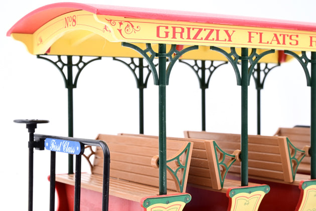LGB G Gauge Pair of Grizzly Flats Railroad Coaches - Unboxed