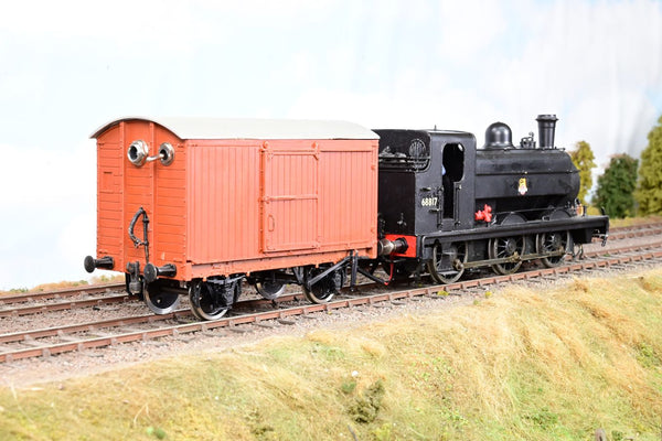 Kit Built O Gauge BR Black J52 No.68817 and Vent Van - Fosworks Radio Control