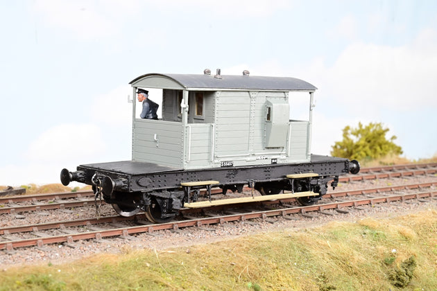 Kit Built O Gauge BR Grey ex-SR Brake Van No.S55657 - Unboxed