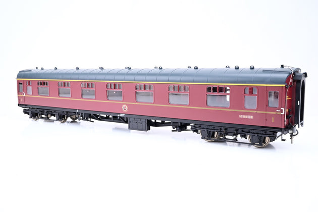 Heljan O Gauge 4931 BR Maroon Mk1 FK Corridor First Coach No.M86118 - Boxed